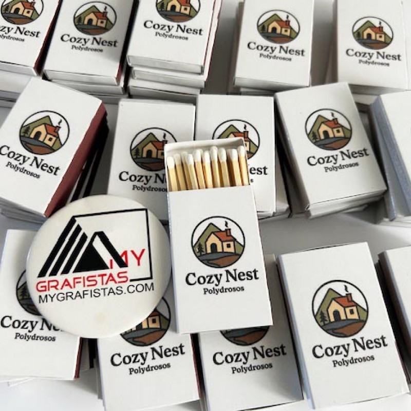 Σπίρτα  Με Εκτύπωση το Σχεδιο σας Κωδ. 02325.