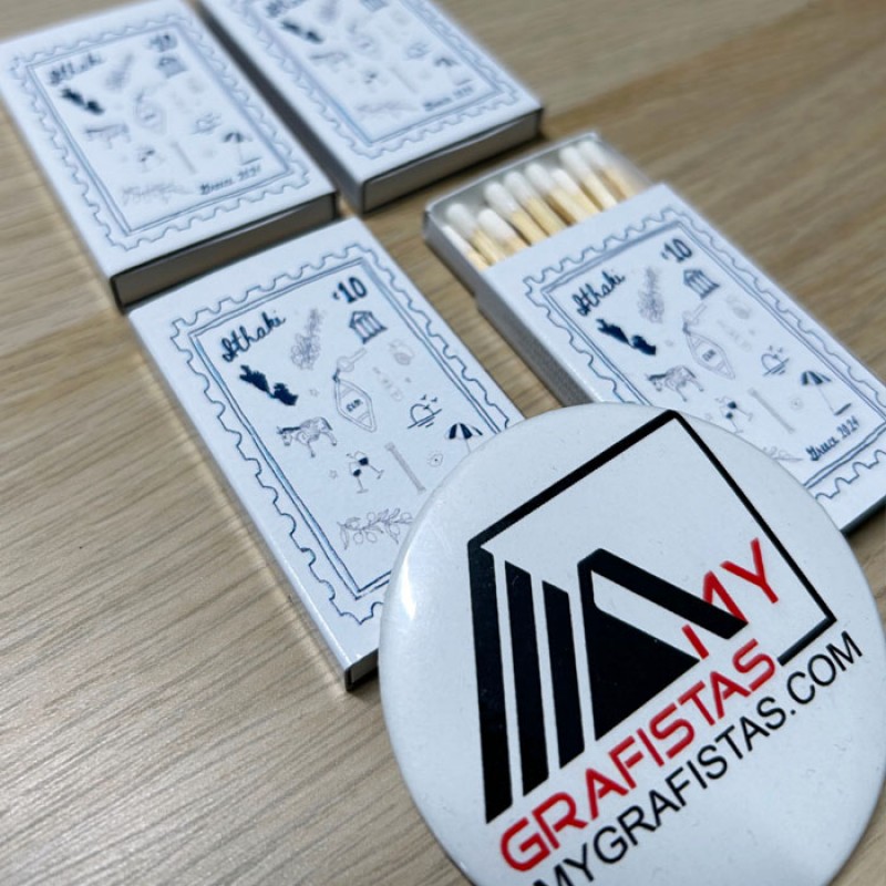 Σπίρτα  Με Εκτύπωση το Σχεδιο σας Κωδ. 02325.