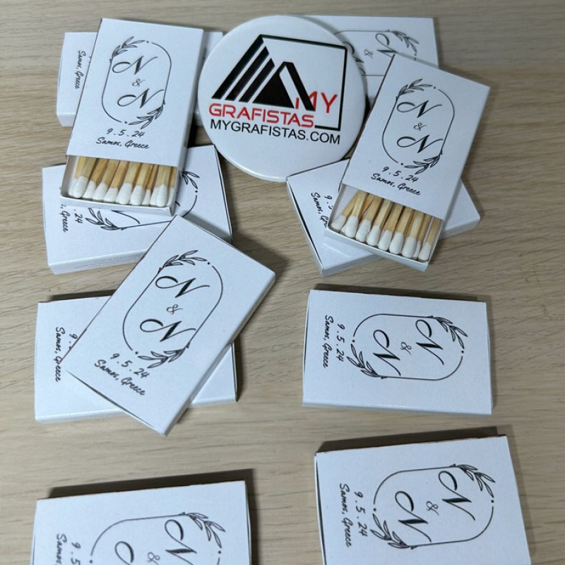 Σπίρτα  Με Εκτύπωση το Σχεδιο σας Κωδ. 02325.