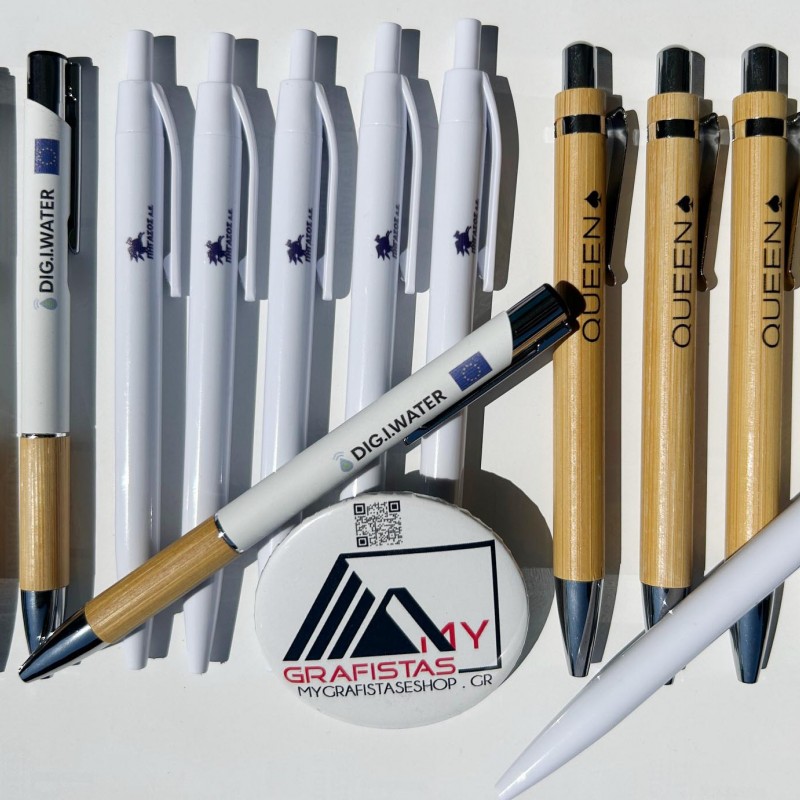 Στυλό bamboo με εκτύπωση το λογότυπο σας  0,30€ κωδ. 7318-18