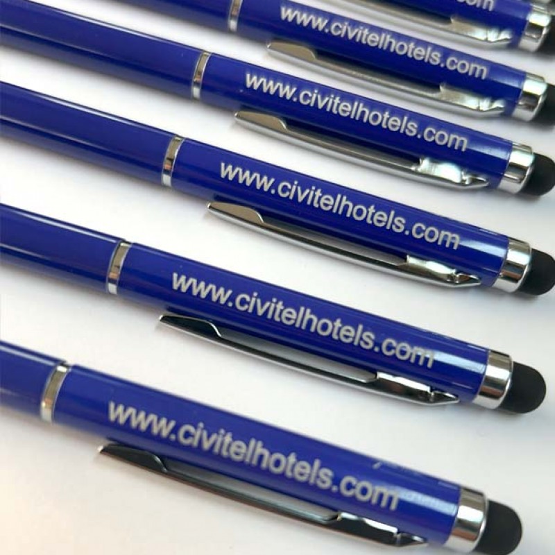 Μεταλλικά Στυλό, touch pen κωδ.08209-23 Collor με Χάραξη LASER το Σχεδιο σας