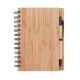NOTE BOOK bamboo με Χάραξη το Σχεδιο σας Kωδ. 09435-342