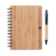 NOTE BOOK bamboo με Χάραξη το Σχεδιο σας Kωδ. 09435-342