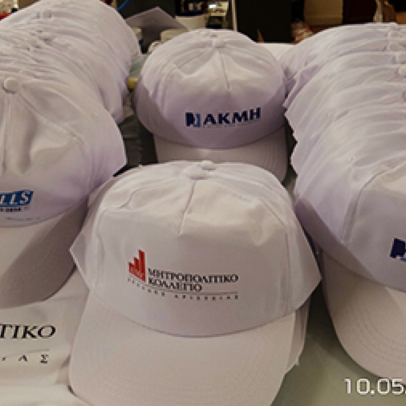 Καπέλα τυπωμένα, καπέλα που έχουμε εκτυπώσε  Δείγματα!