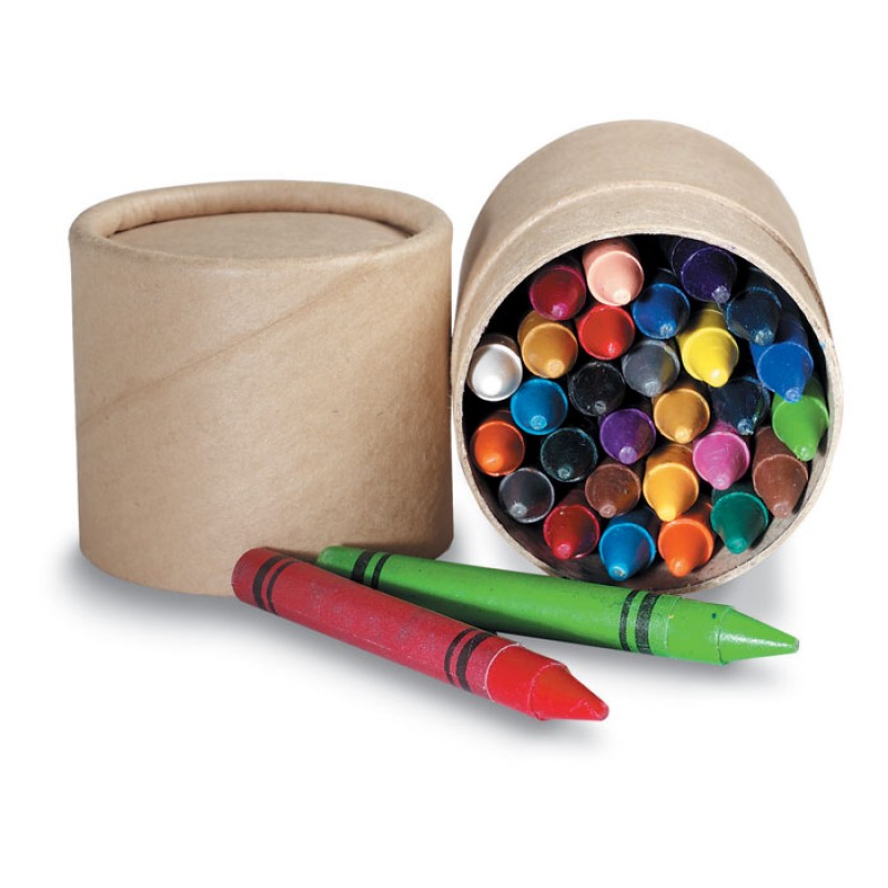 Ξυλομπογιές 30 wax crayons in carton tube με Εκτύπωση το Σχεδιο σας Κωδ. 02349-100 Ξυλομπογιές 30 wax crayons in carton tube με Εκτύπωση το Σχεδιο σας Κωδ. 02349-100