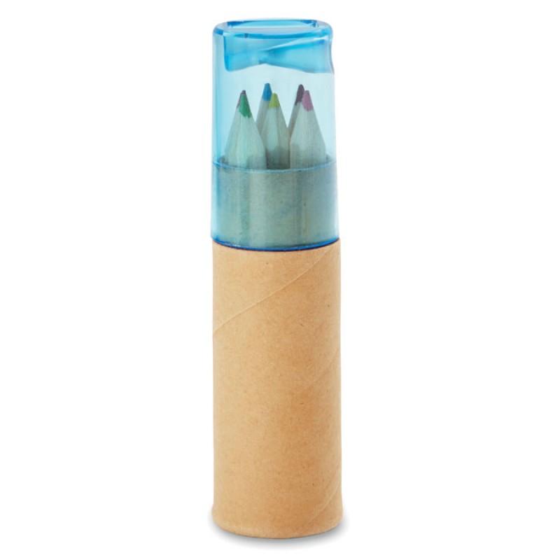 ΞΥΛΟΜΠΟΓΙΕΣ  6 piece colouring pencils in tube.   Με Εκτύπωση Το Σχεδιο σας κωδ.08580 023 