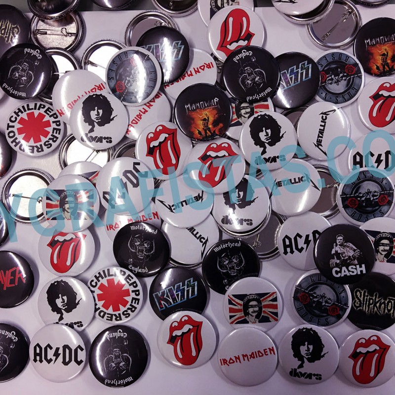 Κονκάρδες με Καρφίτσα Μεταλικές Με Εκτύπωση το Σχεδιο σας κωδ.02006