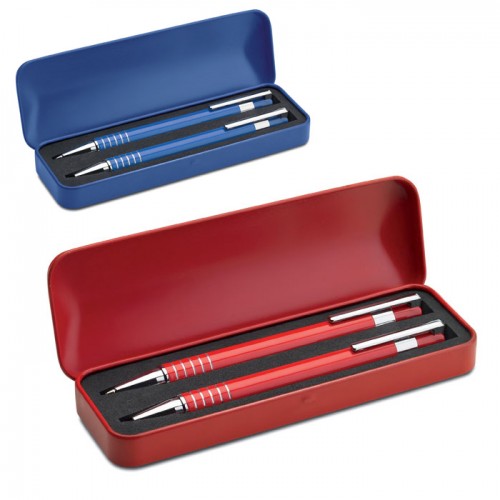 Μεταλλικά Στυλό  and a mechanical pencil in matching metal box  Με Χάραξη το Σχεδιο σας! κωδ. 07323-153 Μεταλλικά Στυλό  and a mechanical pencil in matching metal box  Με Χάραξη το Σχεδιο σας! κωδ. 07323-153