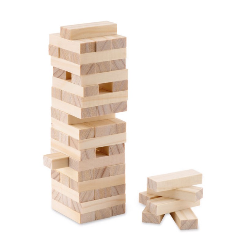 jenga game  με εκτυπωση το Σχεδιο σας στο Πουγκί Κωδ. 09574-231