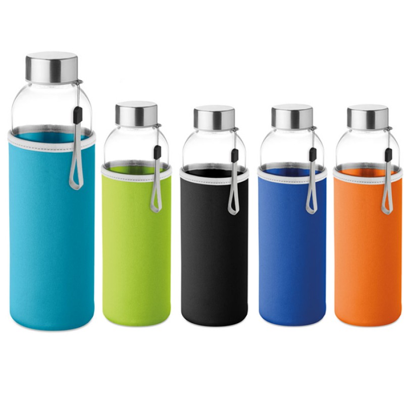 Glass bottle with neoprene pouch in 500 ml   Με Εκτύπωση το Σχεδιο σας 3,50€  κωδ.09358-103 Glass bottle with neoprene pouch in 500 ml   Με Εκτύπωση το Σχεδιο σας 3,50€  κωδ.09358-103