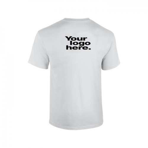 Μπλουζάκια Λευκά Unisex Kωδ.2514-C Με Μονόχρωμη Εκτύπωση Μεταξοτυπίας Πλάτη. Τιμή 2,20€ Τιμοκάταλογος κλίκ Εδώ