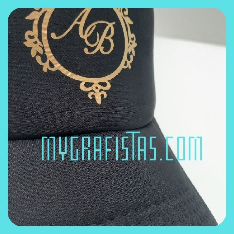 Καπέλα με δίχτυ Μαύρο Με Εκτύπωση το Σχεδιο σας  2,30€  Κωδ.0100-120 