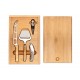 Bamboo cheese and wine set κωδ.8416-1845 Με Χάραξη  LASER το Σχέδιο σας 