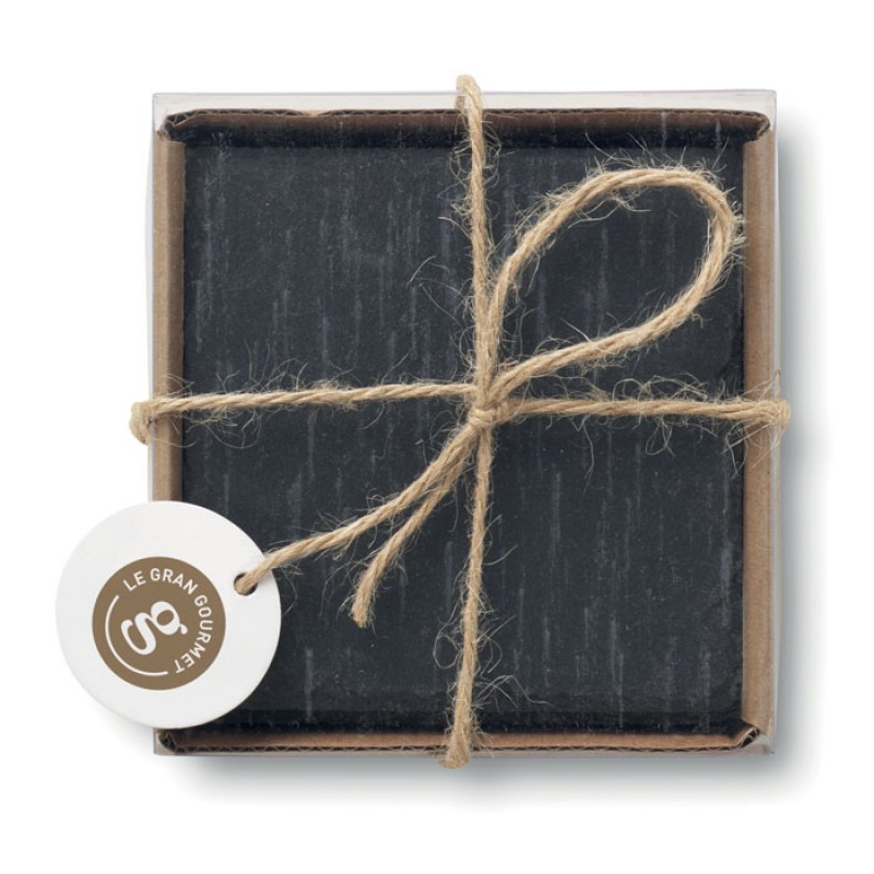 Souver Σετ από 4 σουβέρ από σχιστόλιθο με βάση EVA με Xάραξη Laser το Σχέδιο σας  κωδ. 09124-280