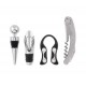 Wooden stand with 4 wine accessories Με Χάραξη το Σχέδιο σας Κωδ.09523-700 Wooden stand with 4 wine accessories Με Χάραξη το Σχέδιο σας Κωδ.09523-700