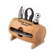 Wooden stand with 4 wine accessories Με Χάραξη το Σχέδιο σας Κωδ.09523-700 Wooden stand with 4 wine accessories Με Χάραξη το Σχέδιο σας Κωδ.09523-700