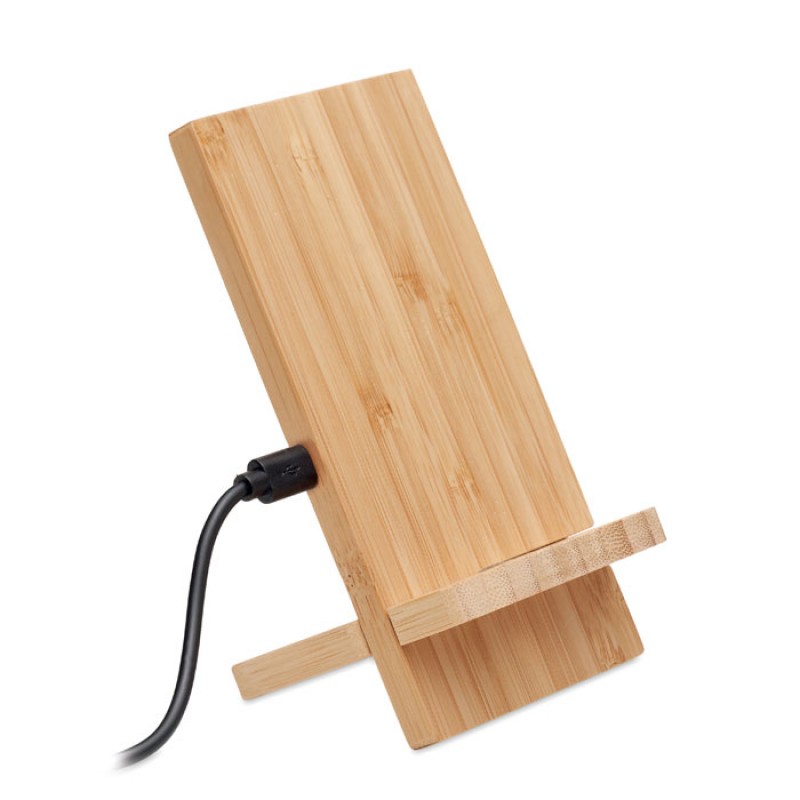 wireless charger stand in bamboo Με Χάραξη  το Σχεδιο σας Κωδ.06277-767 