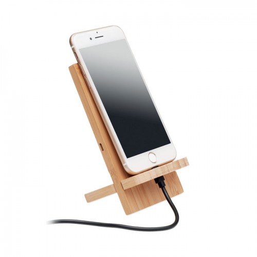 wireless charger stand in bamboo Με Χάραξη  το Σχεδιο σας Κωδ.06277-767  wireless charger stand in bamboo Με Χάραξη  το Σχεδιο σας Κωδ.06277-767