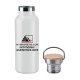 Aluminium bottle 500 ml.  Με Πολύχρωμη εκτύπωση το Σχέδιο σας  5,60€   κωδ. 09431-460 ΛΕΥΚΟ 
