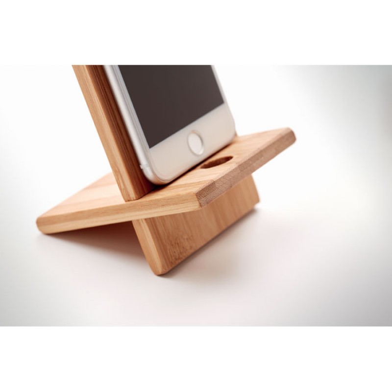 Bamboo phone stand holder Με Χάραξη το Σχεδιο σας  Κωδ.09944-120