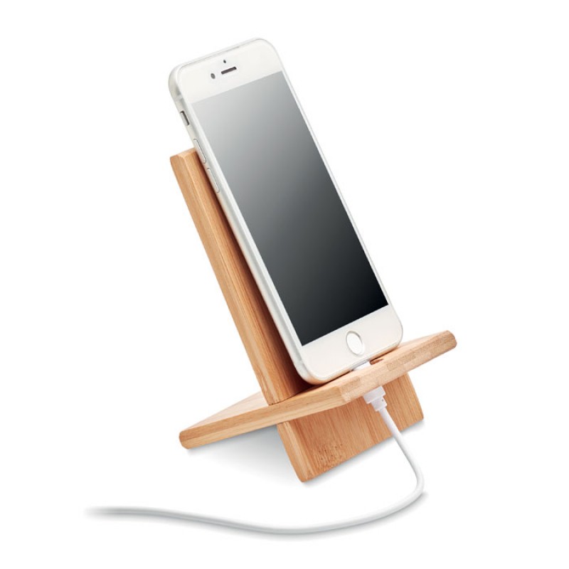 Bamboo phone stand holder Με Χάραξη το Σχεδιο σας  Κωδ.09944-120