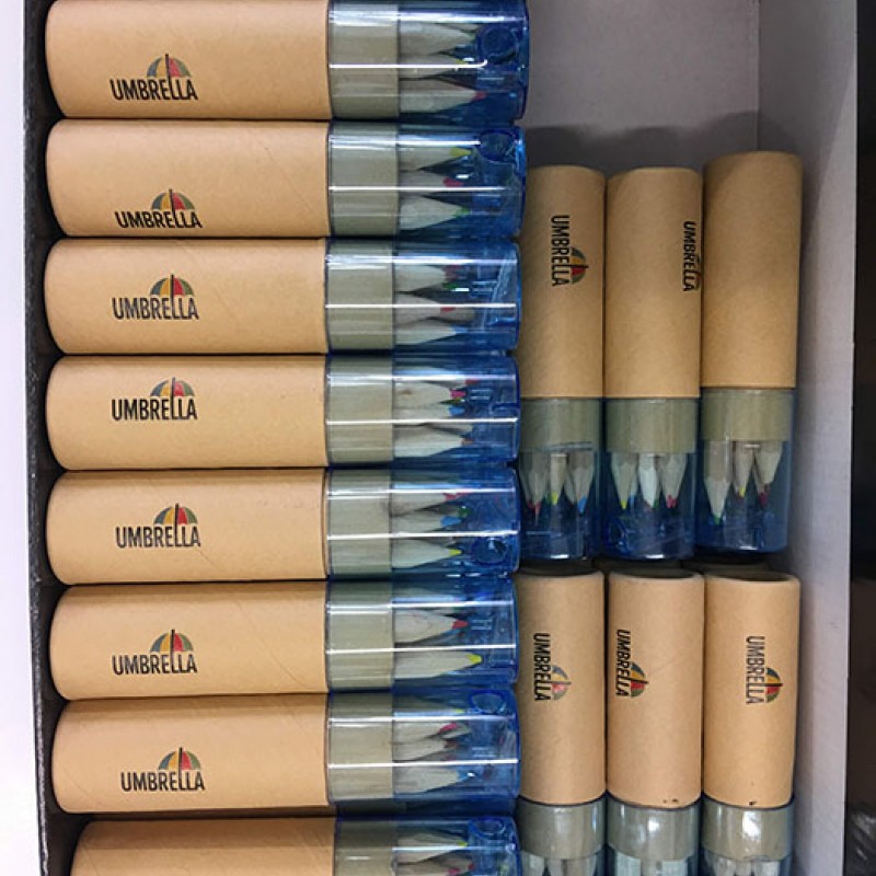 ΞΥΛΟΜΠΟΓΙΕΣ  6 piece colouring pencils in tube.   Με Εκτύπωση Το Σχεδιο σας κωδ.08580 023 