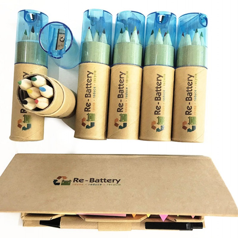 ΞΥΛΟΜΠΟΓΙΕΣ  6 piece colouring pencils in tube.   Με Εκτύπωση Το Σχεδιο σας κωδ.08580 023 