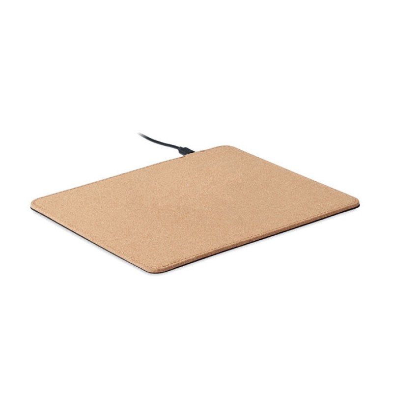 Cork mouse pad with 15W wireless charger Με Χάραξη το το Σχεδιο σας Κωδ. 06476-751