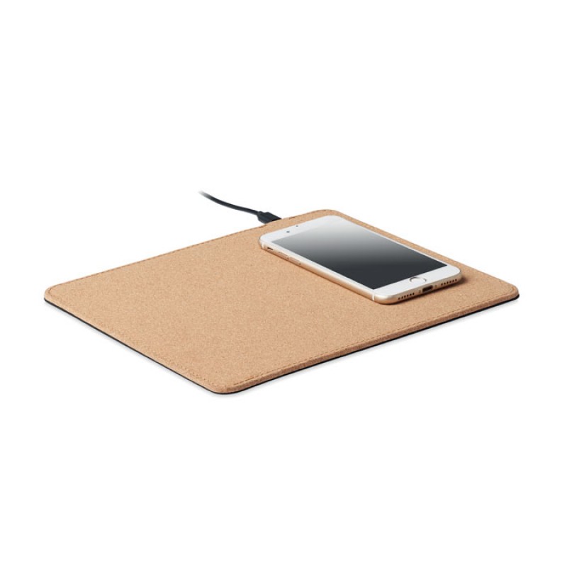 Cork mouse pad with 15W wireless charger Με Χάραξη το το Σχεδιο σας Κωδ. 06476-751