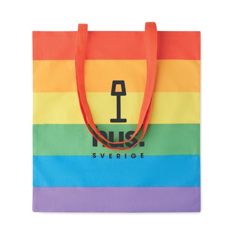 rainbow shopping bag με Εκτύπωση το Σχεδιο σας 3,50€  Κωδ. 06353-230   
