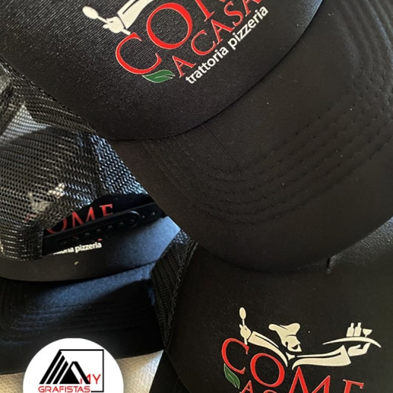 Καπέλα με δίχτυ Μαύρο Με Εκτύπωση το Σχεδιο σας  2,30€  Κωδ.0100-120 