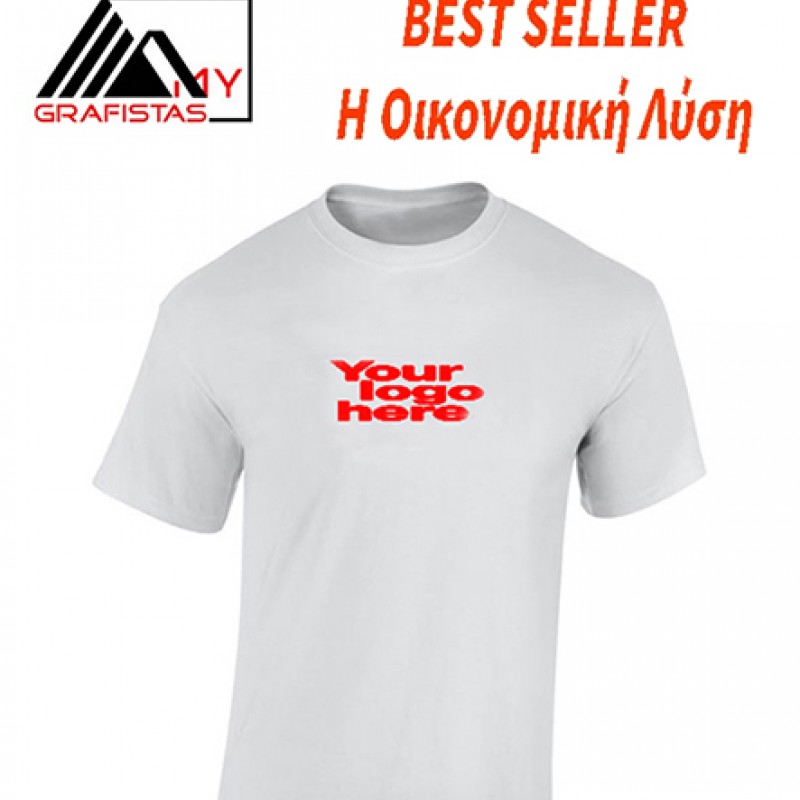 T-Shirts Ενηλίκων Λευκό Unisex Με Εκτύπωση 2,70€   ΚΩΔ. 02507