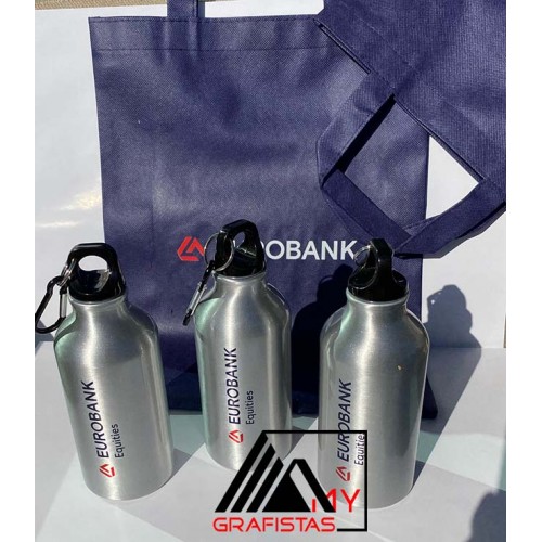 Aluminium bottle  400ml. Με Εκτύπωση το σχεδιο σας  2,70€  κωδ. 02403-165 Aluminium bottle  400ml. Με Εκτύπωση το σχεδιο σας  2,70€  κωδ. 02403-165