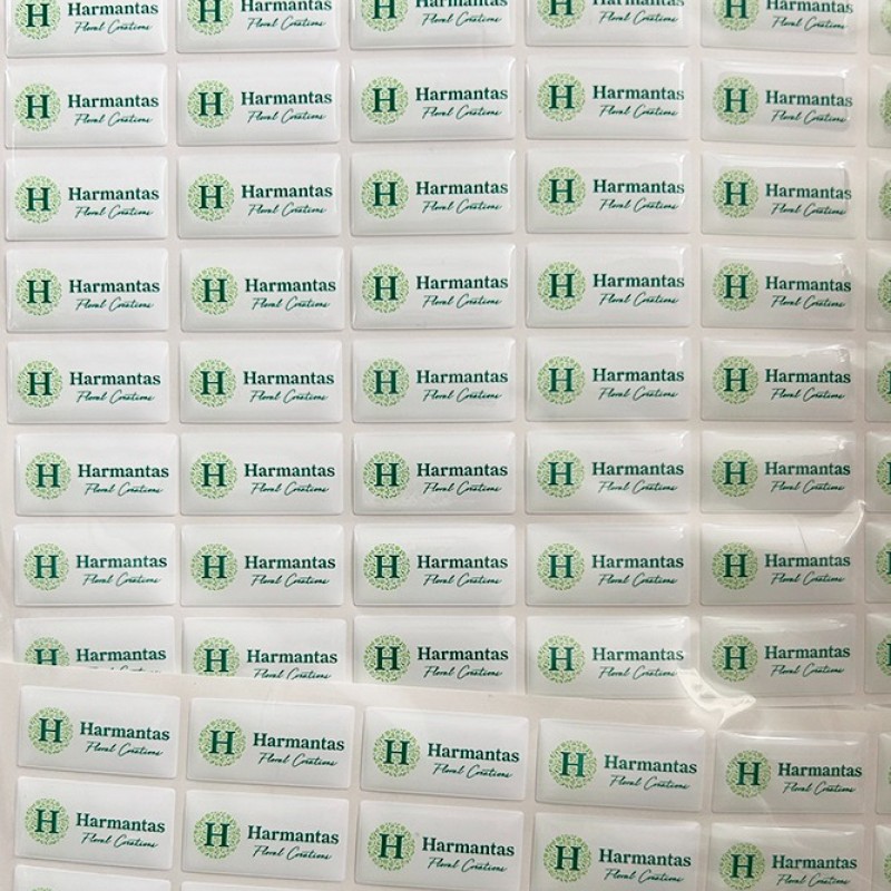 Αυτοκόλλητα, Σιλικόνης DOMING   με το δικό σας Σχεδιο σε οτι σχήμα και μέγεθος θέλετε! κωδ.01