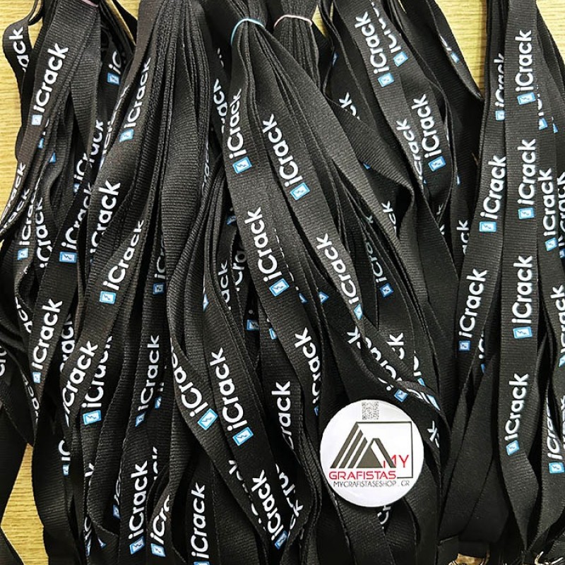 Lanyard  2cm with metal hook με Εκτύπωση το Σχεδιο σας   κωδ, 09058