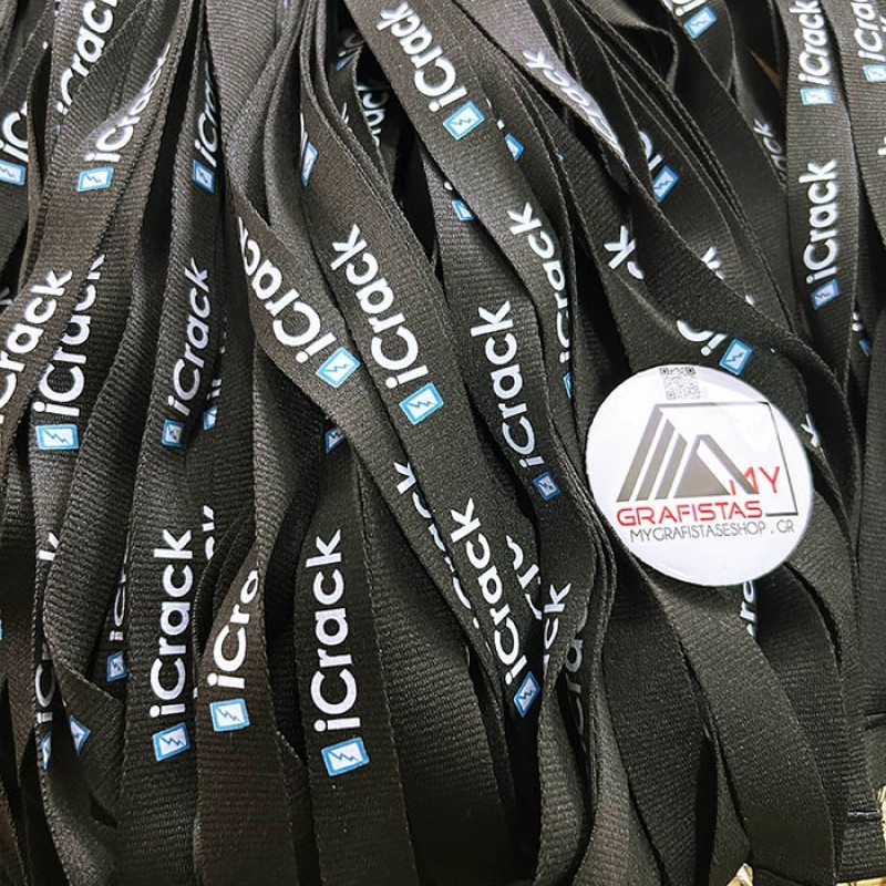 Lanyard  2cm with metal hook με Εκτύπωση το Σχεδιο σας   κωδ, 09058