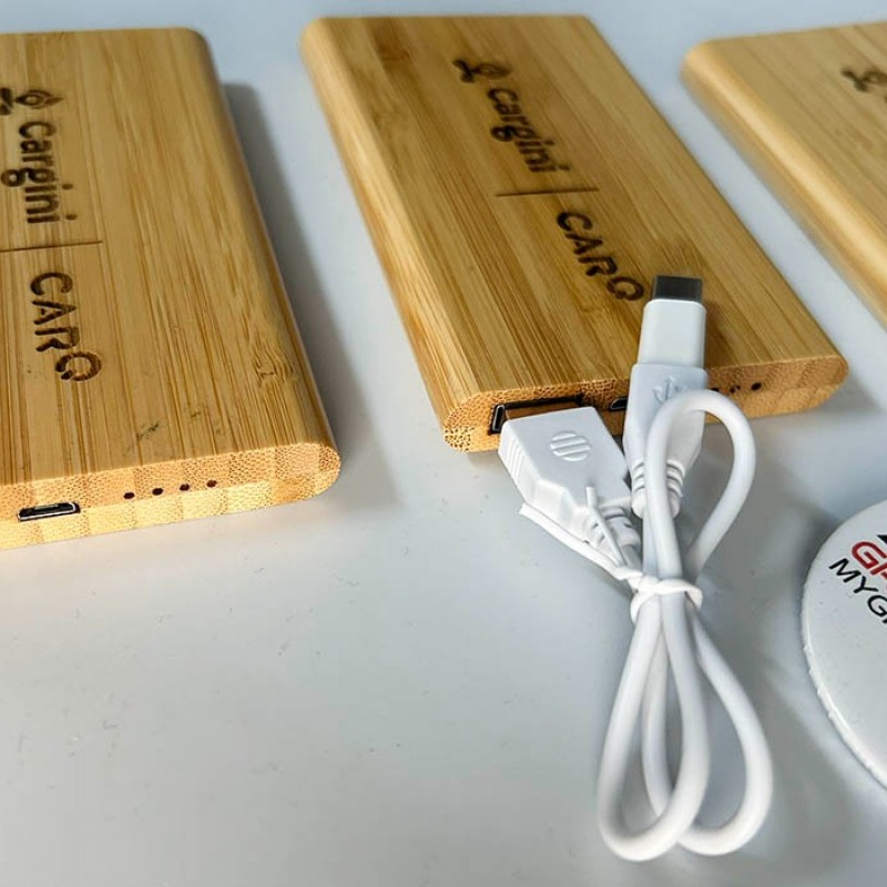 Power bank wood Με χάραξη το Σχεδιο σας Κωδ.9663-882 