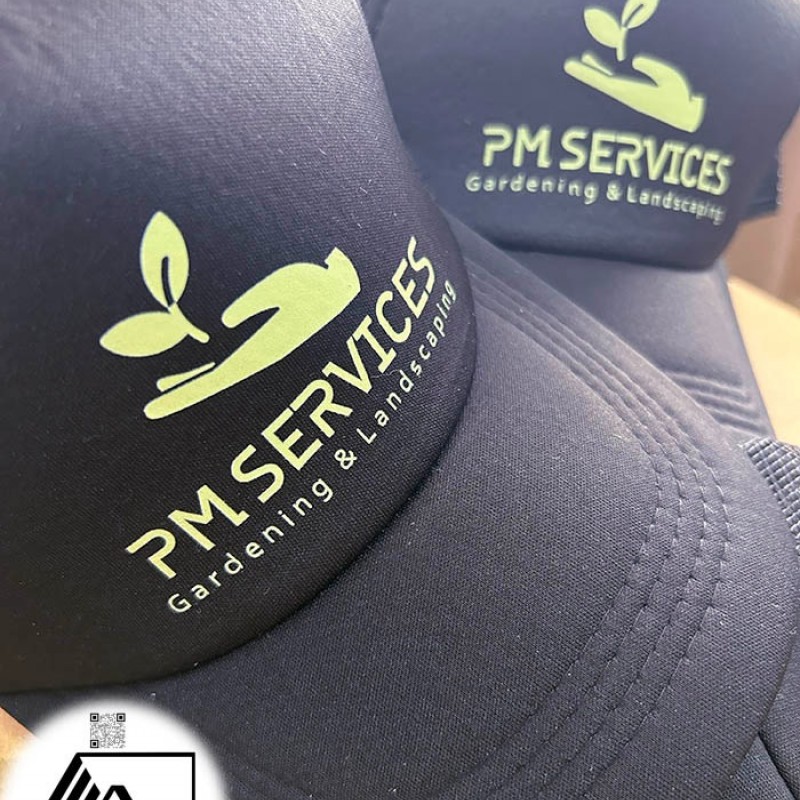 Καπέλα με δίχτυ Μαύρο Με Εκτύπωση το Σχεδιο σας  2,30€  Κωδ.0100-120 