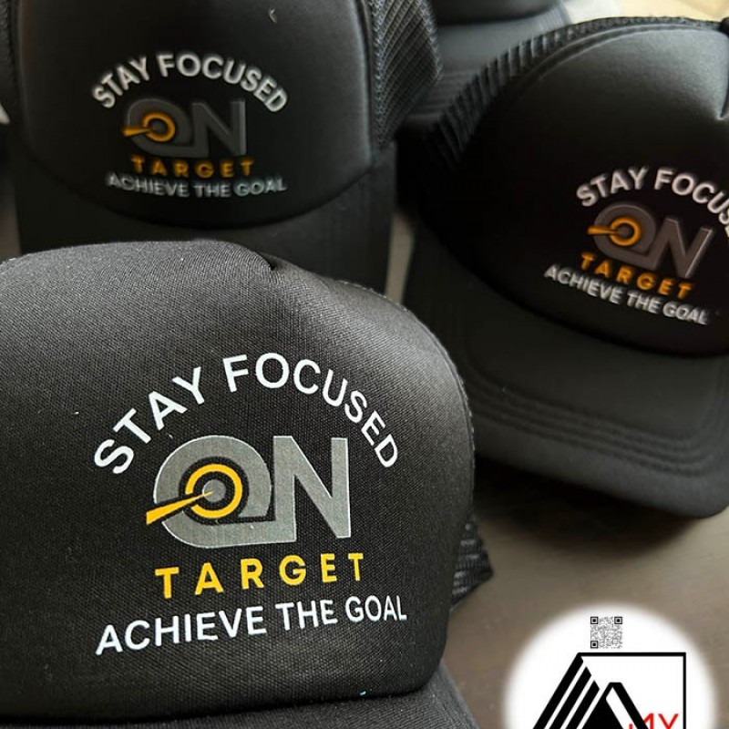 Καπέλα με δίχτυ Μαύρο Με Εκτύπωση το Σχεδιο σας  2,30€  Κωδ.0100-120 