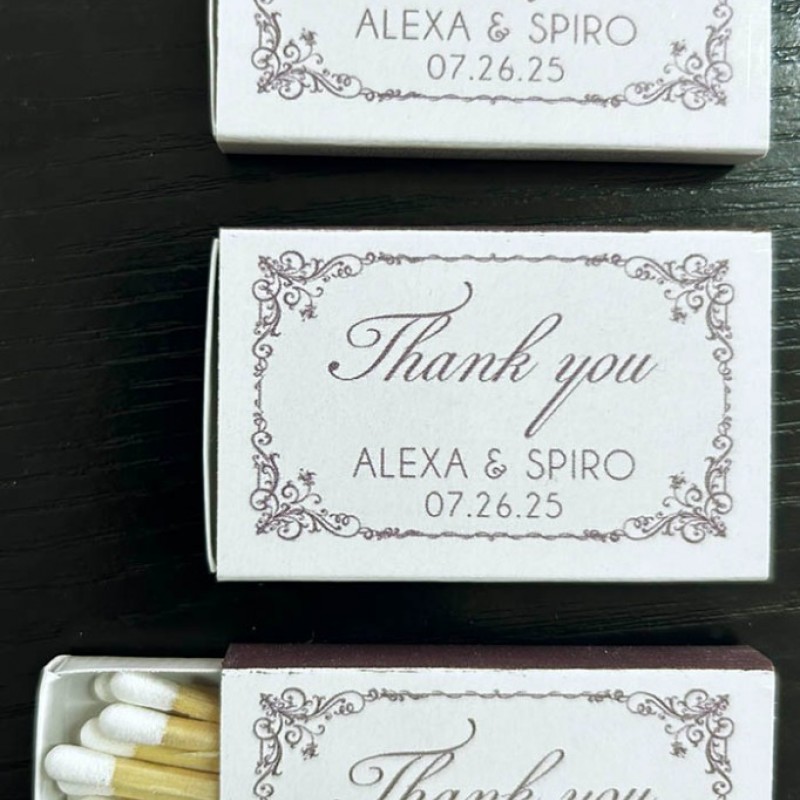 Σπίρτα  Με Εκτύπωση το Σχεδιο σας Κωδ. 02325.