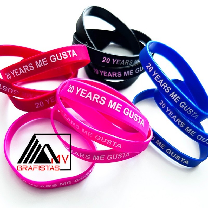 Βραχιολάκια Σιλικόνης με Εκτύπωση το Σχεδιο σας Κωδ.08913