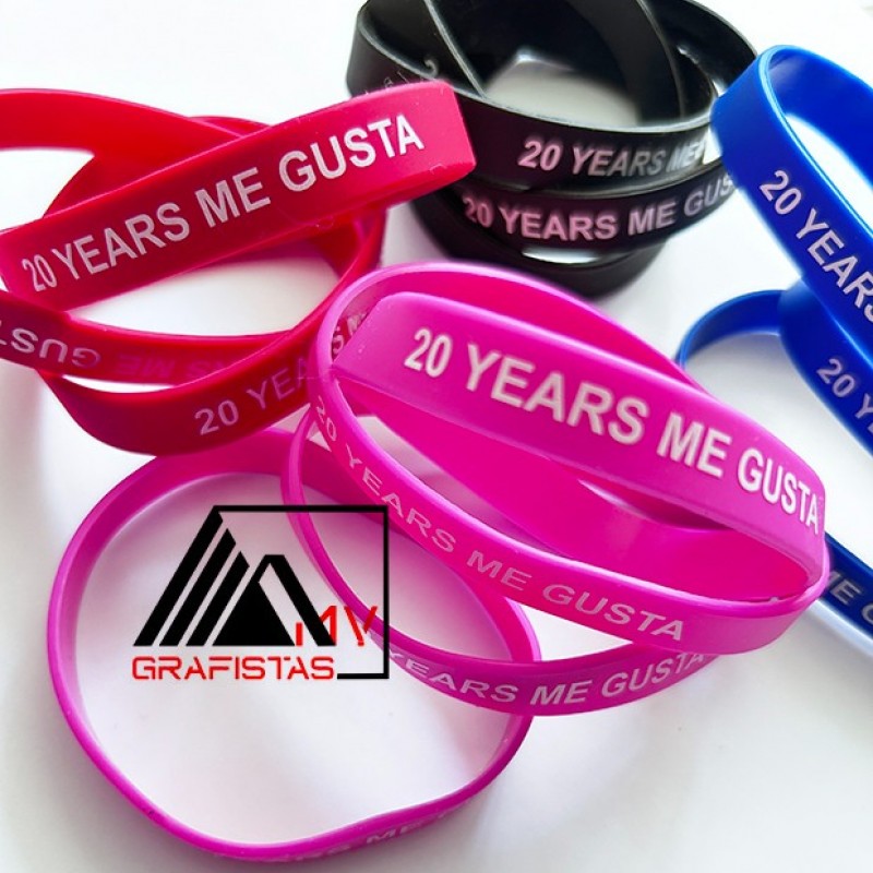 Βραχιολάκια Σιλικόνης με Εκτύπωση το Σχεδιο σας Κωδ.08913