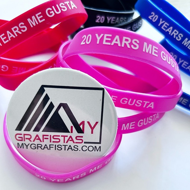 Βραχιολάκια Σιλικόνης με Εκτύπωση το Σχεδιο σας Κωδ.08913