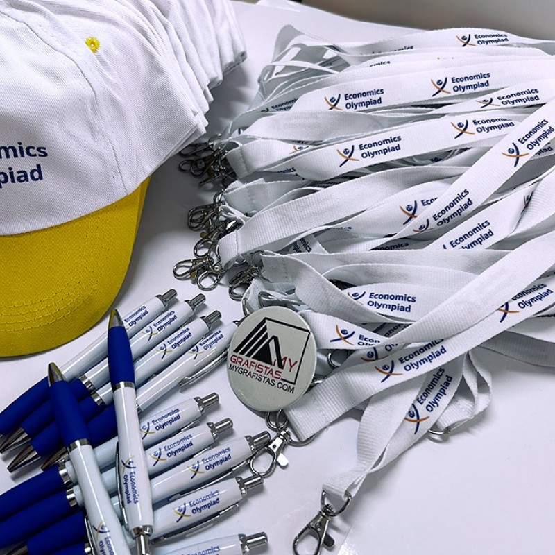 Lanyard  2cm with metal hook με Εκτύπωση Πολύχρωμη το Σχεδιο σας Βest Seller  κωδ, 09058 ΛΕΥΚΟ 