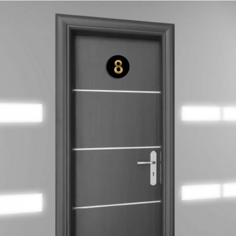 Plexiglass Αρίθμιση Πόρτας Ξενοδοχείων Ιατρείων Γραφείων Κωδ.0117