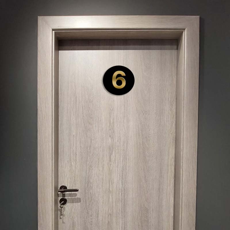 Plexiglass Αρίθμιση Πόρτας Ξενοδοχείων Ιατρείων Γραφείων Κωδ.0117