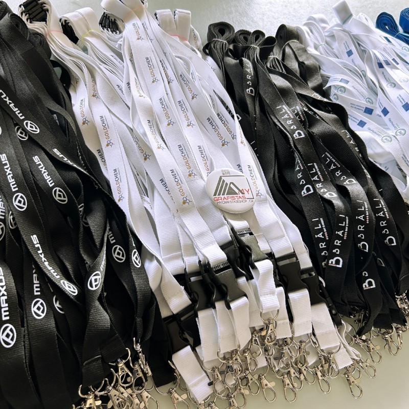 Lanyard 2cm with safety breakaway με Εκτύπωση  το Σχεδιο σας Βest Seller κωδ, 08595 Λευκό Lanyard 2cm with safety breakaway με Εκτύπωση  το Σχεδιο σας Βest Seller κωδ, 08595 Λευκό