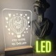 Φωτιστικό Led με Φωτογραφία με  χάραξη το Σχεδιο σας κωδ. 01589