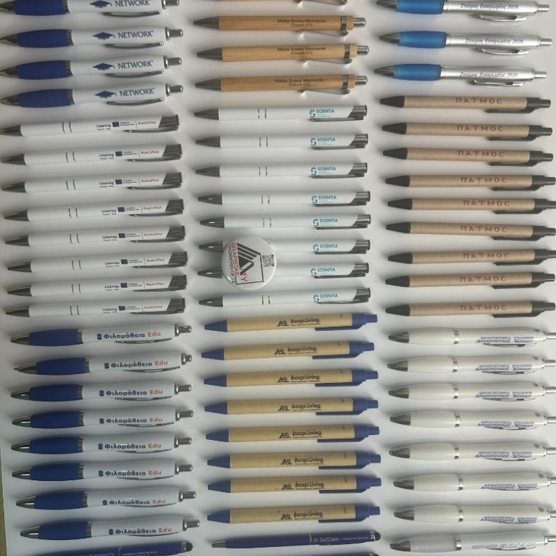 Οικολογικά Στυλό με εκτύπωση το λογότυπο σας 0,18€ κωδ. 3780-12