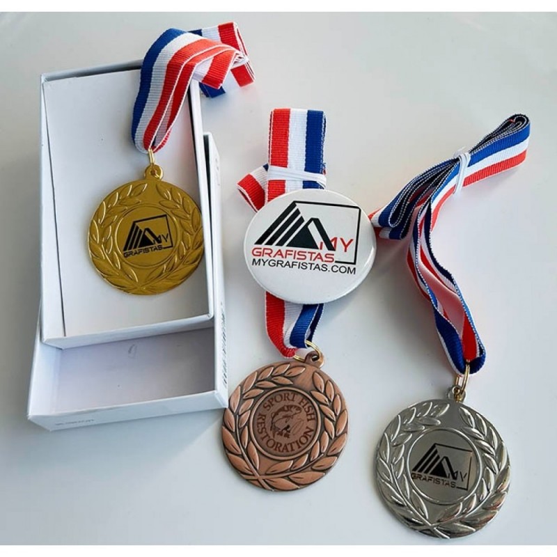 Μετάλλια Χάλκινα με  Χάραξη Laser το Σχεδιο σας κωδ. 02260-C-100